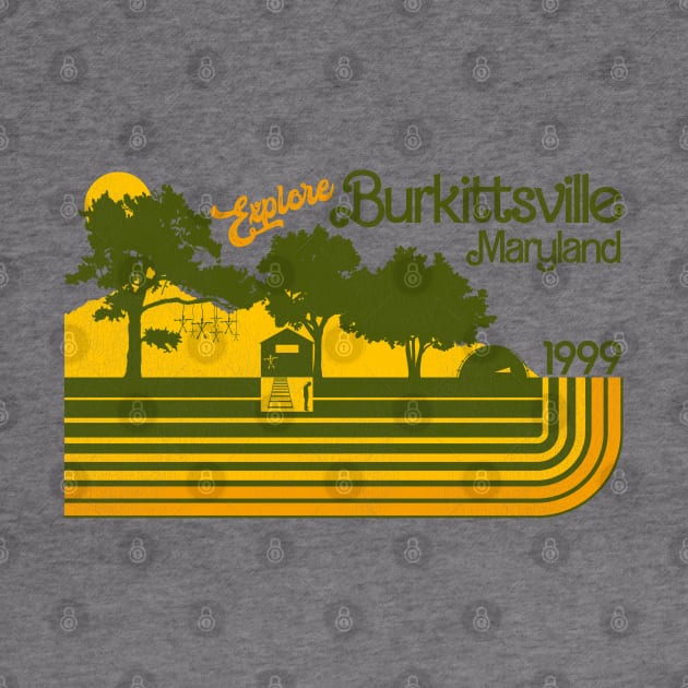 Explore Burkittsville / Blair Witch Retro Stripe by darklordpug